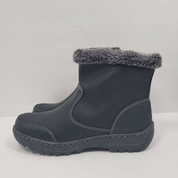 Khombu Addison Women's Black Ankle Boots US size 7M - Picture 2 of 11